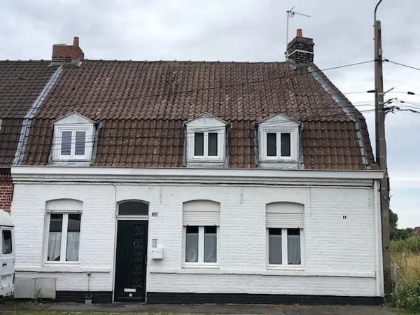 La façade de la maison